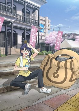 旧校舎前でのキャンプ